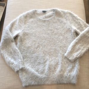 Theory furry angora sweater size M